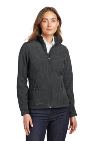 Eddie Bauer ®  Ladies Shaded Crosshatch Soft Shell Jacket. EB533