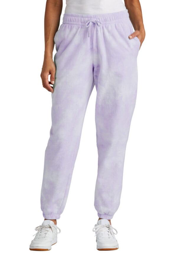 Port & Company ®  Ladies Beach Wash ®  Cloud Tie-Dye Sweatpant LPC140P